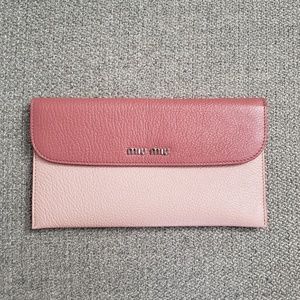 Miu Miu Flat Leather Pouch